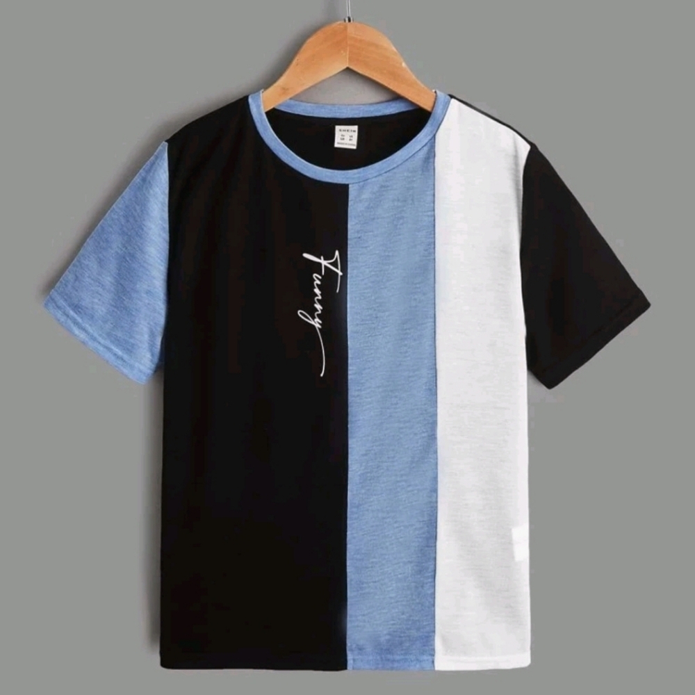 Shein Tween Boys Colorblock tee-13/14Y